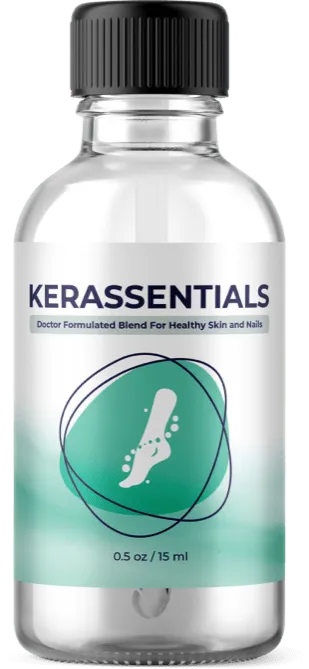 Kerassentials 3 bottle front label showing treatment oil